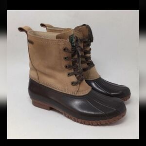 GH BASS Tan and Brown Women's Duck Boots